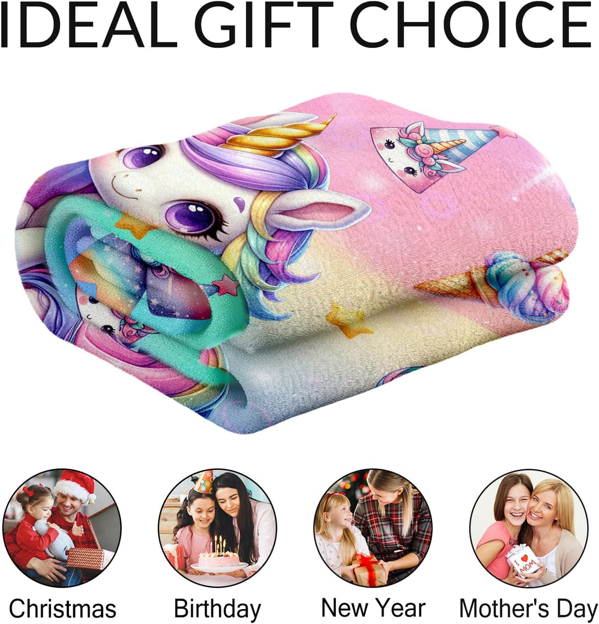 Manta de cumpleaños personalizada para niñas, 40 x 50 pulgadas, man...