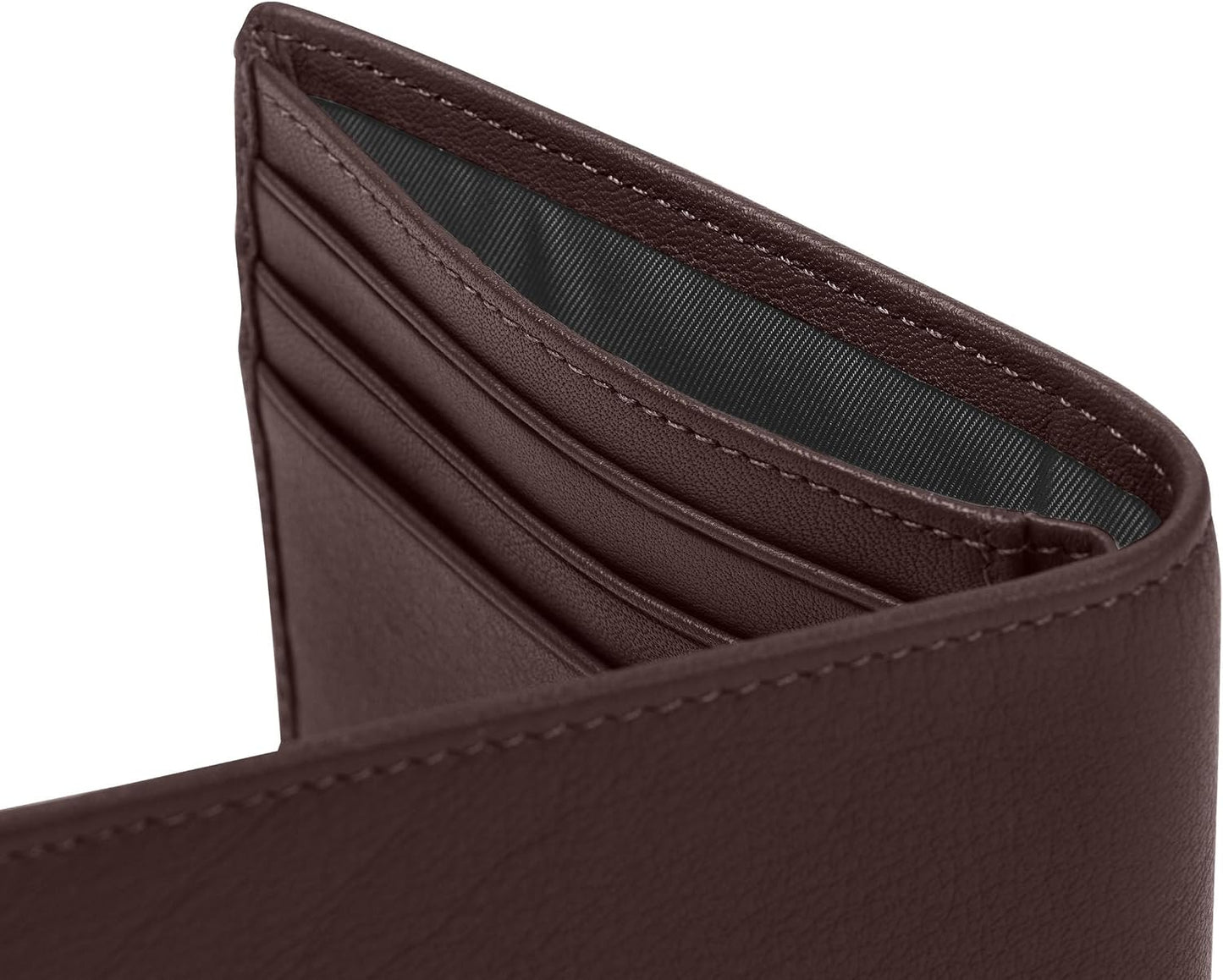 Leatherology Cartera Bifold Delgada para Hombres \u2013 Cartera Del...