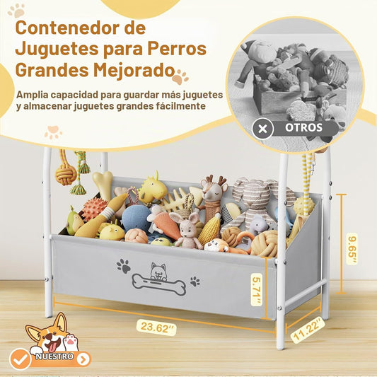 Lomivra Cesta grande de juguetes para perros (23.6 x 11.2 x 9.7 pul...