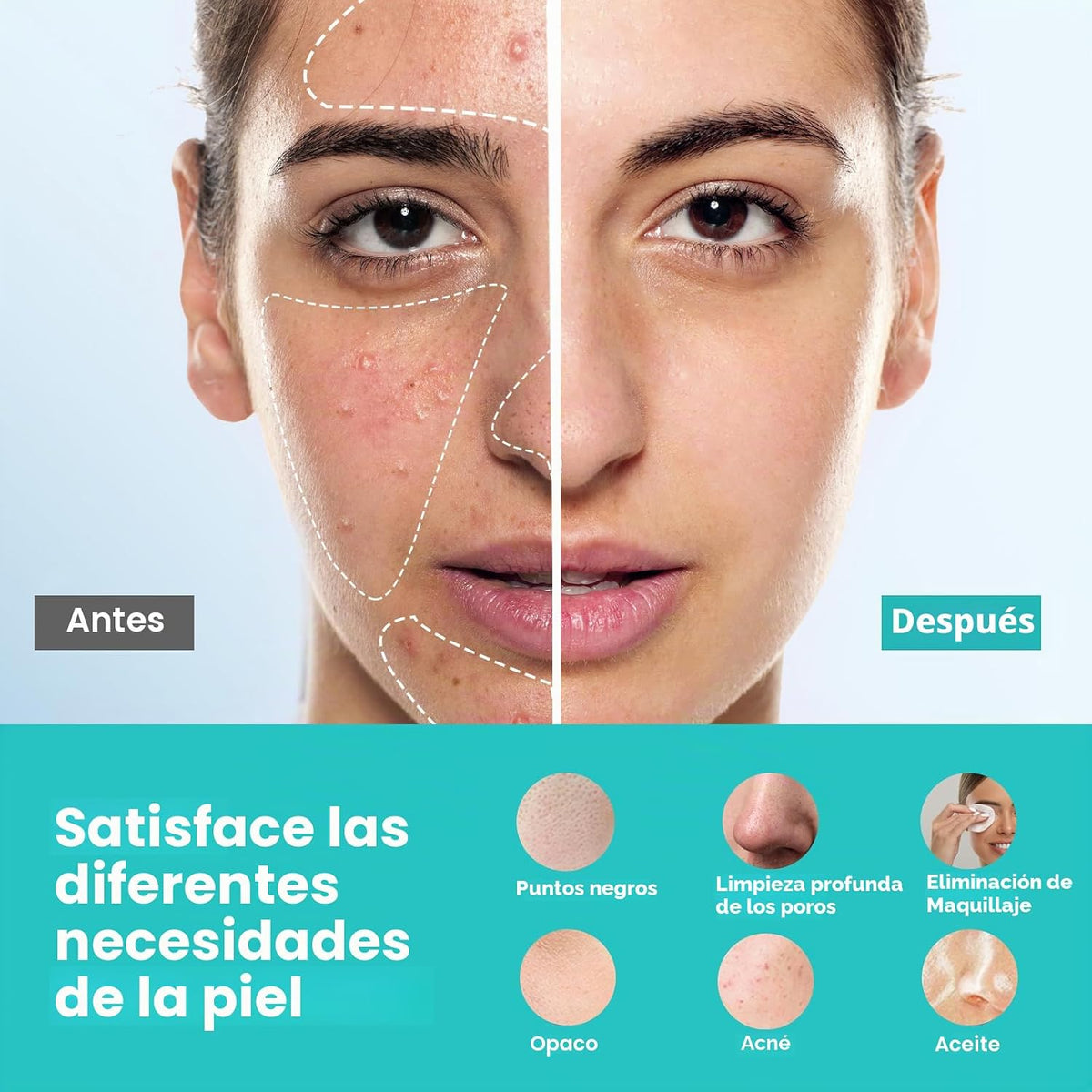 COSLUS Cepillo de Limpieza Facial Exfoliante Facial: Cepillo de lav...