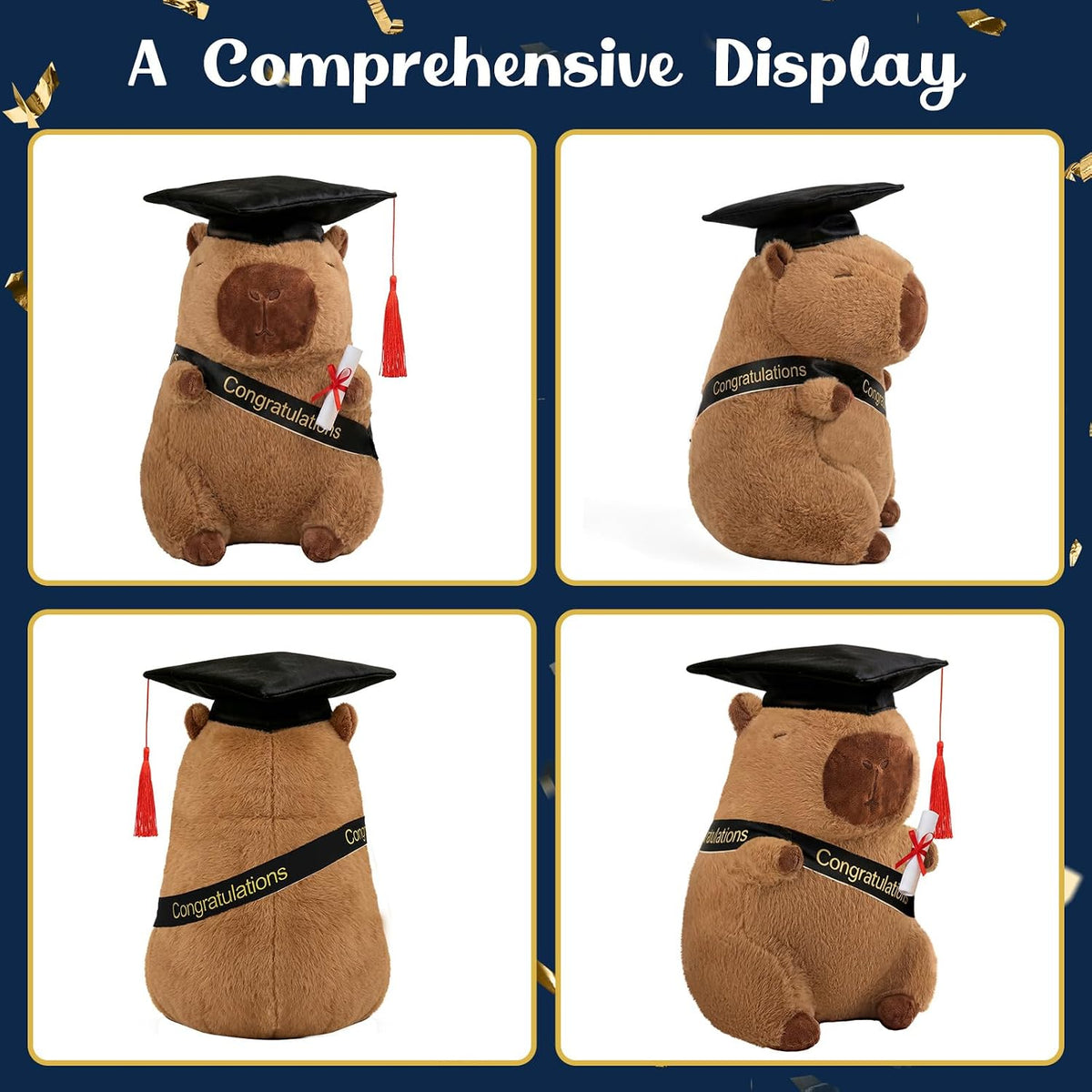 SHINUOER Regalos de animales de peluche de graduación 2026, felpa d...