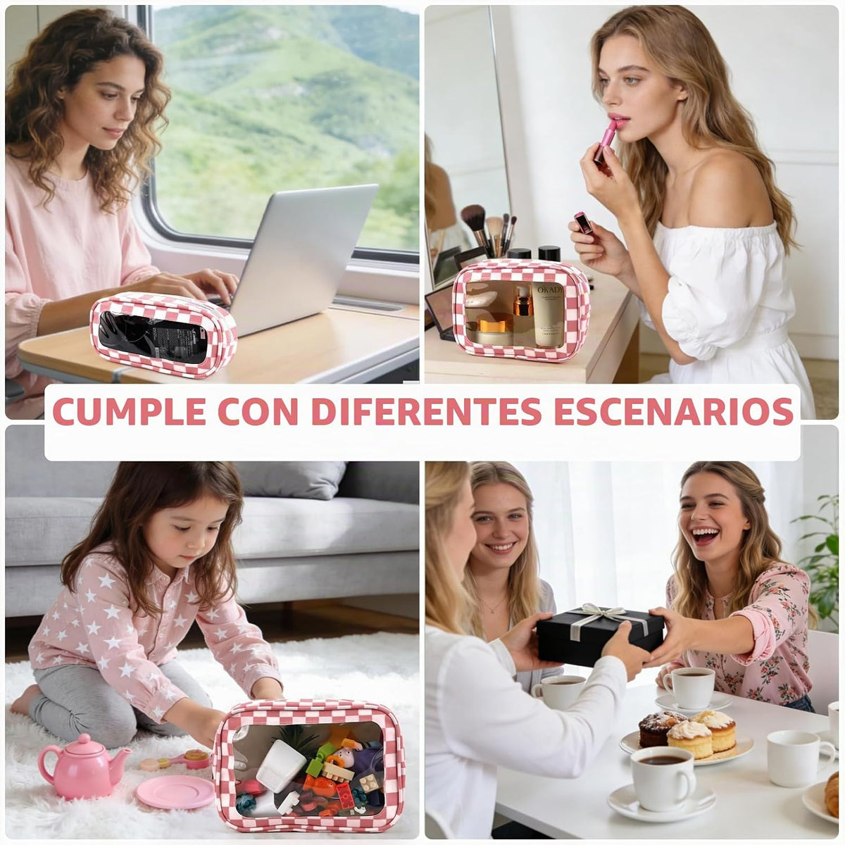 Bolsas para pañales, Rojo rosa, Práctico: