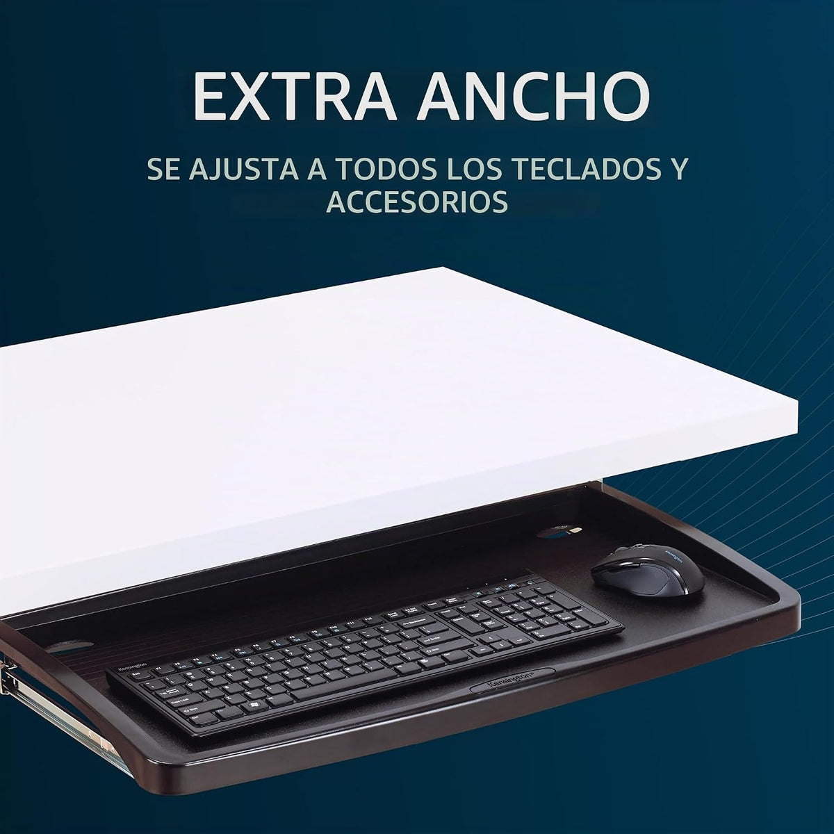 Kensington SmartFit - Bandeja para teclado debajo del escritorio, c...