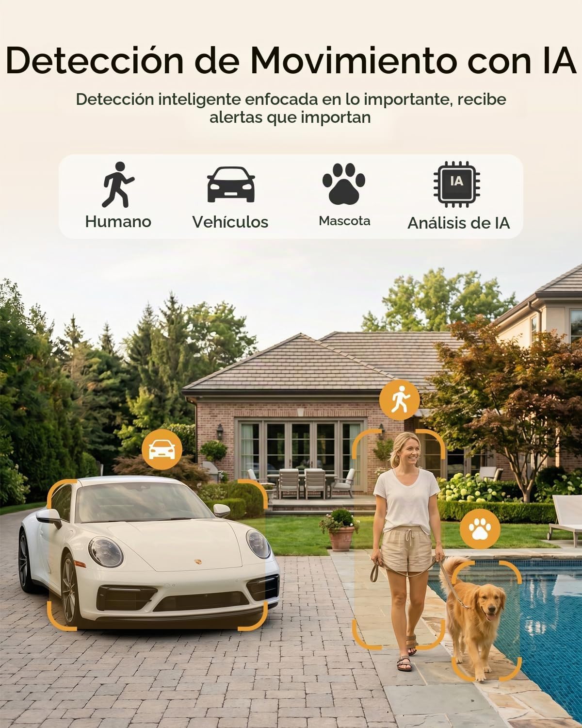 Cámaras de seguridad solares Rebluum de 4 MP inalámbricas para exte...