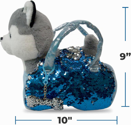 Little Jupiter Juego de Peluche para Mascotas con Bolso con Lenteju...
