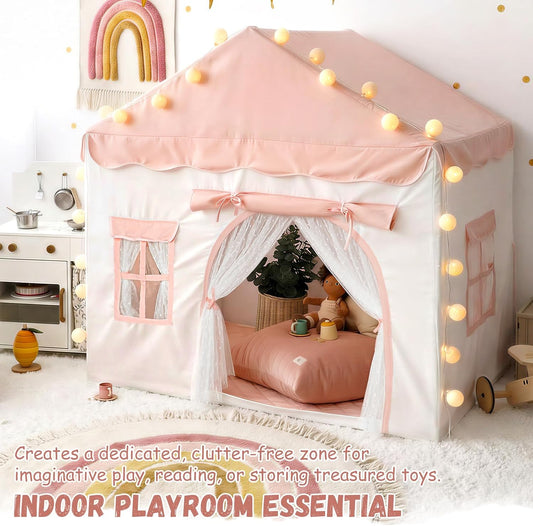 Tienda de campaña para niños con doble puerta castillo de juegos pa...