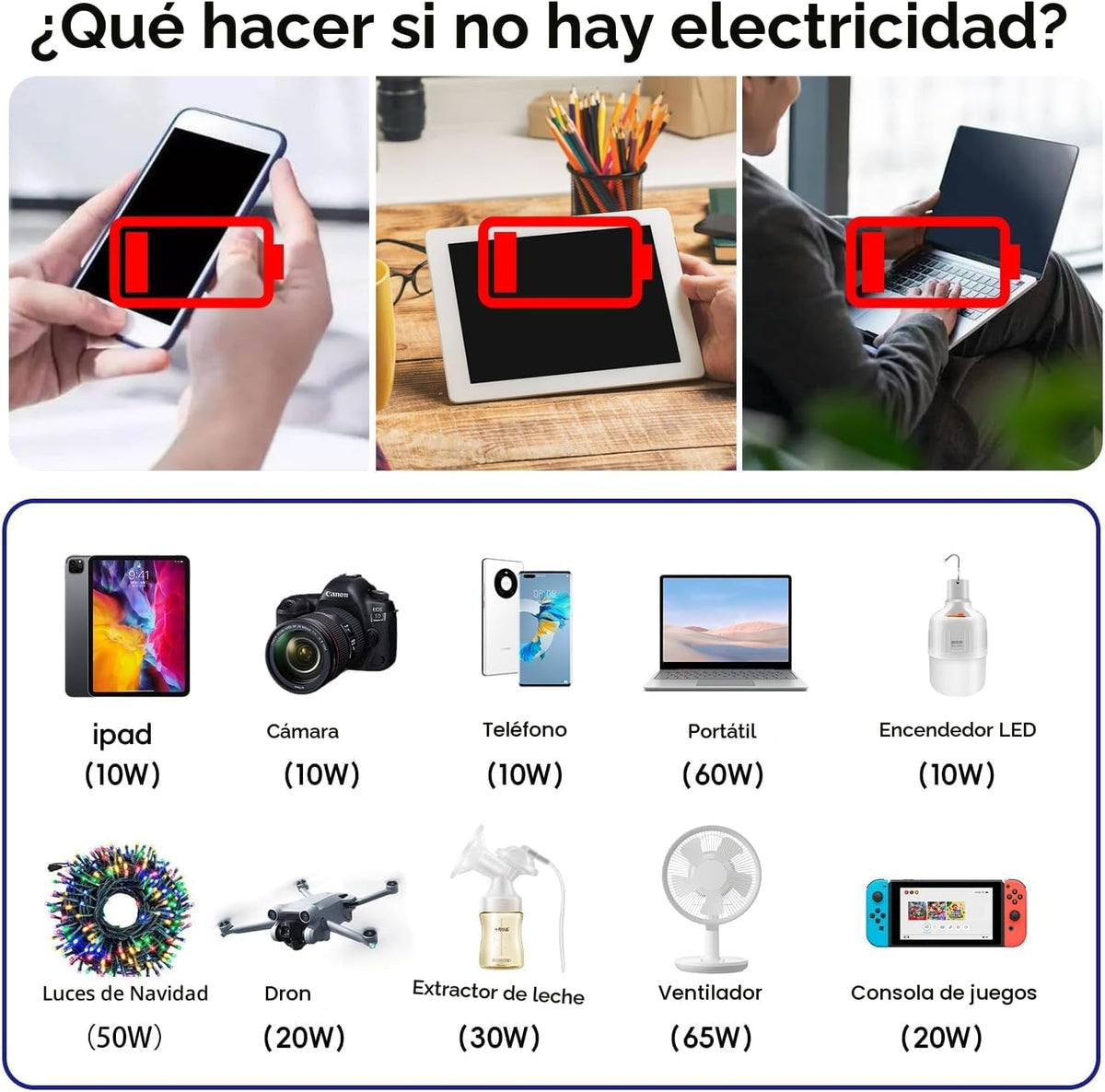 200W Inversor de corriente para automóvil DC 12V a 110V AC, adaptad...