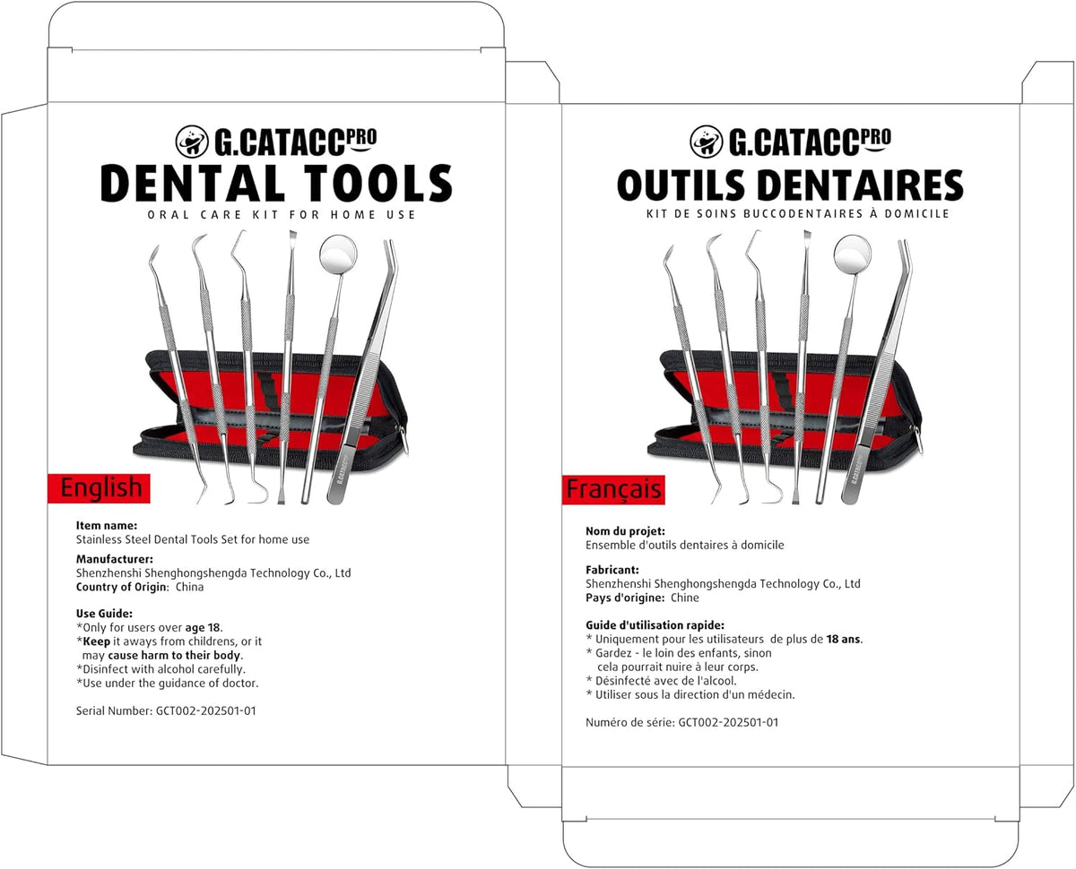 Herramientas dentales, removedor de placa dental, kit de limpieza p...