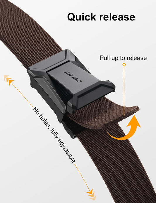 JUKMO - Cinturón táctico elástico para hombres, cinturón rigger mil...