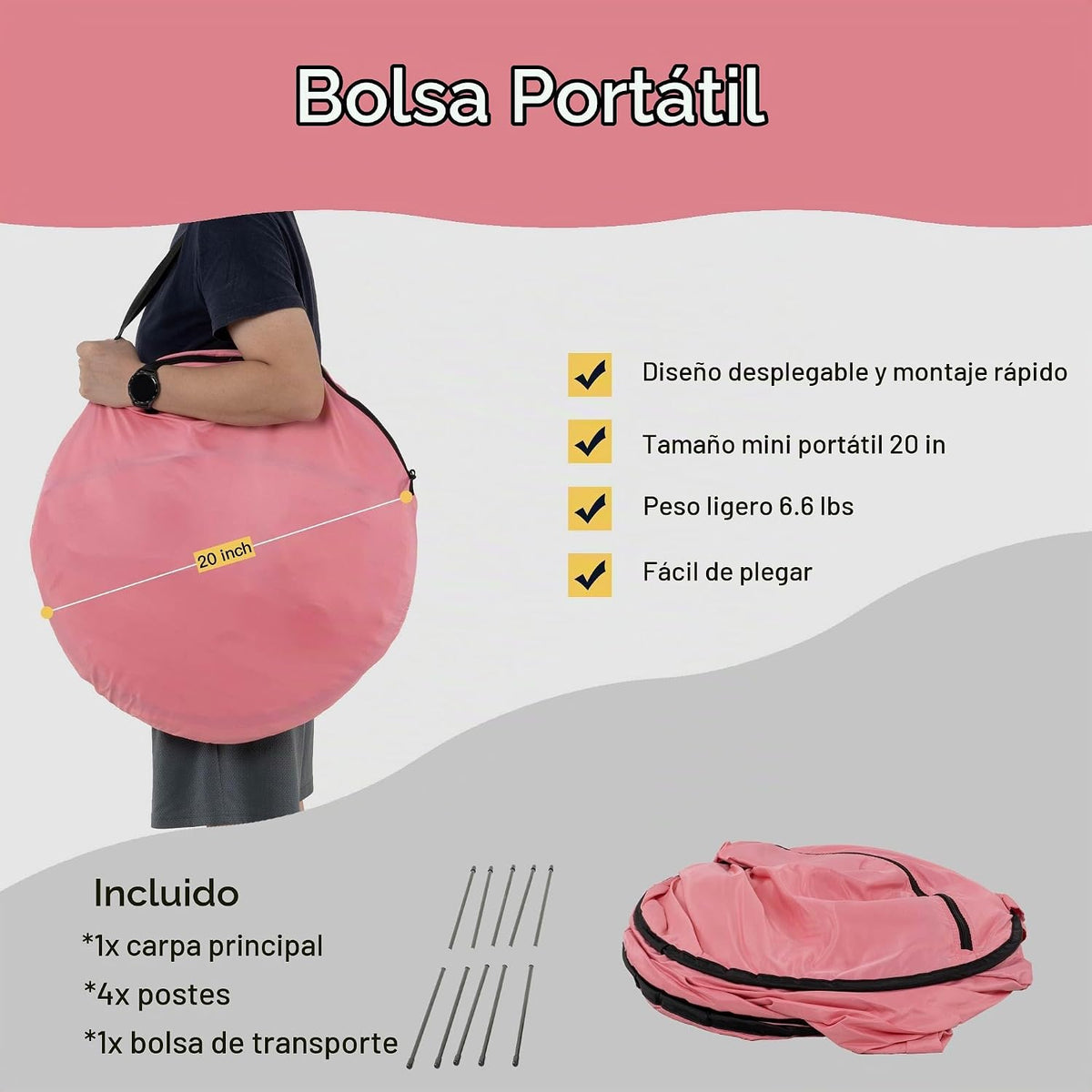 Poray - Tienda de campaña de privacidad para bebé, para cuna de dor...