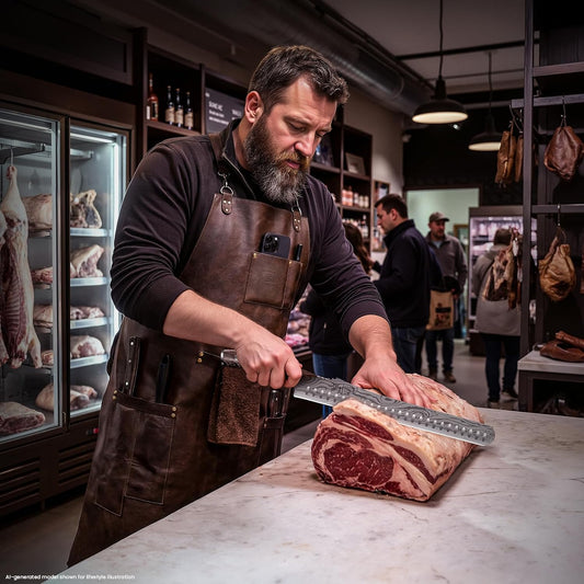 SYOKAMI Juego de cuchillos para rebanar brisket, cuchillos de trinc...