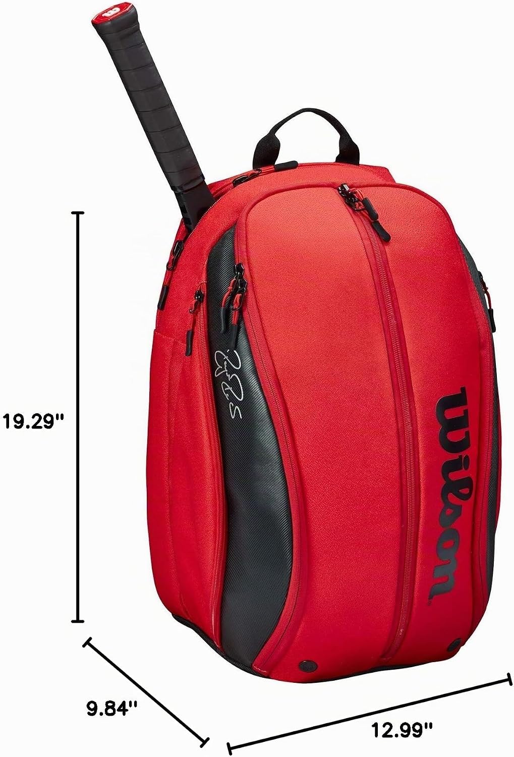 Bolsa para raqueta de tenis Wilson RF DNA - Roja y negra