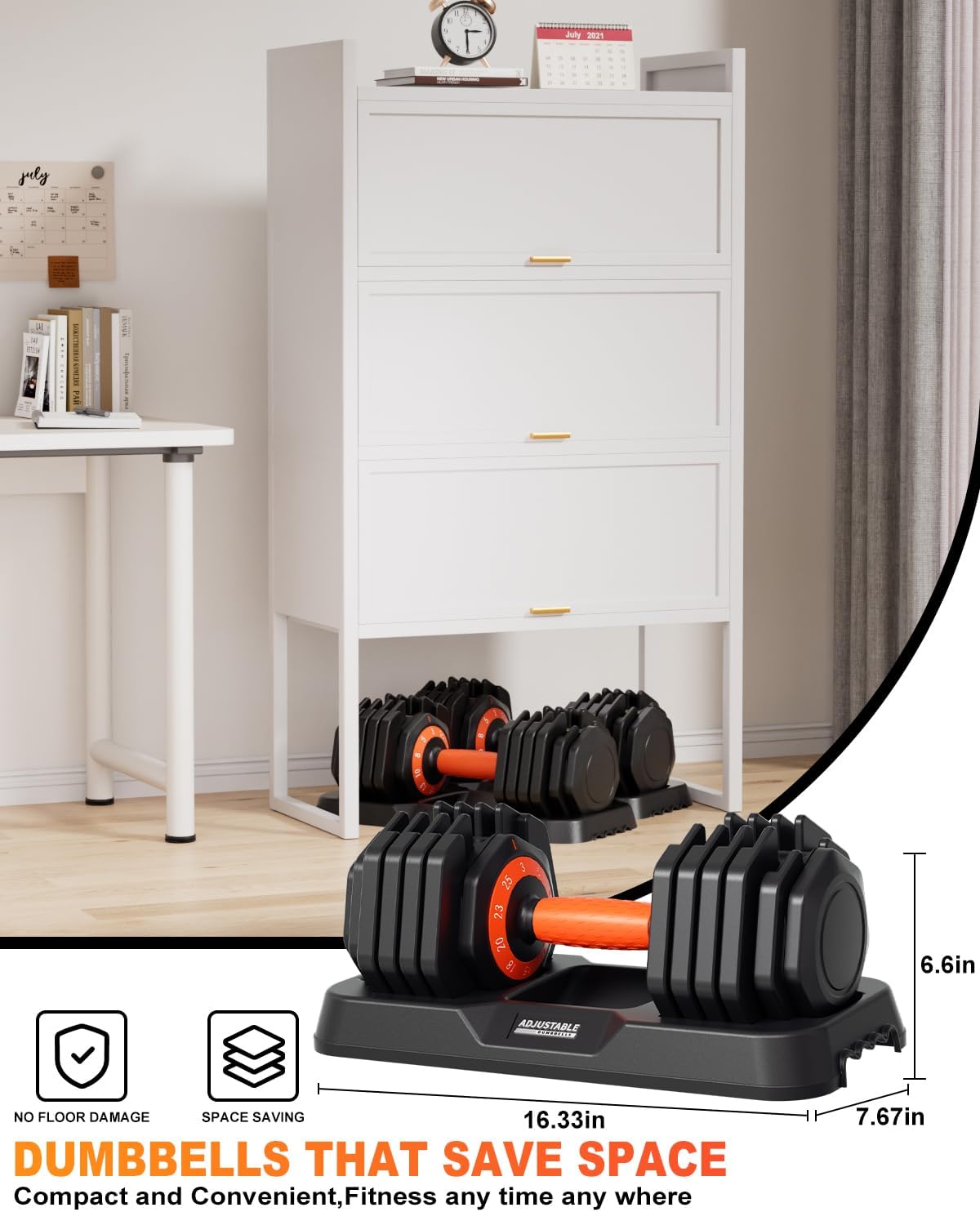 Fit Sir Juego de mancuernas ajustables, 10 en 1, mancuernas ajustab...