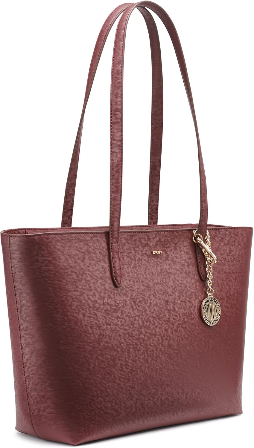 DKNY - Bolso de mano mediano de cuero para mujer Bryant | 15,2 pulg...