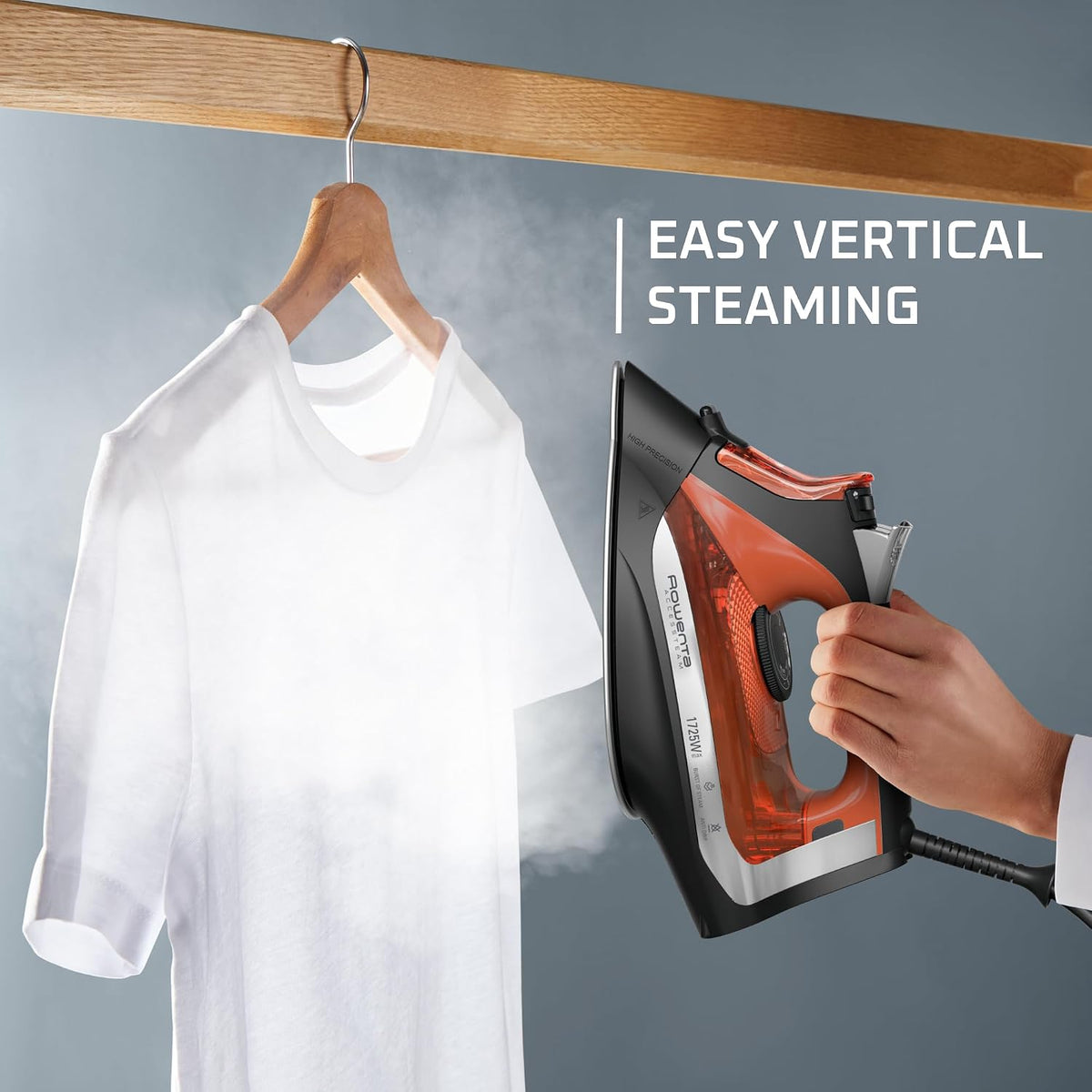 Rowenta Plancha de Vapor para Ropa, Plancha de Vapor con Suela de A...