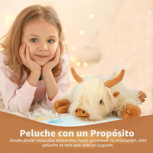Marysun Juguete de peluche de vaca de las tierras altas para microo...