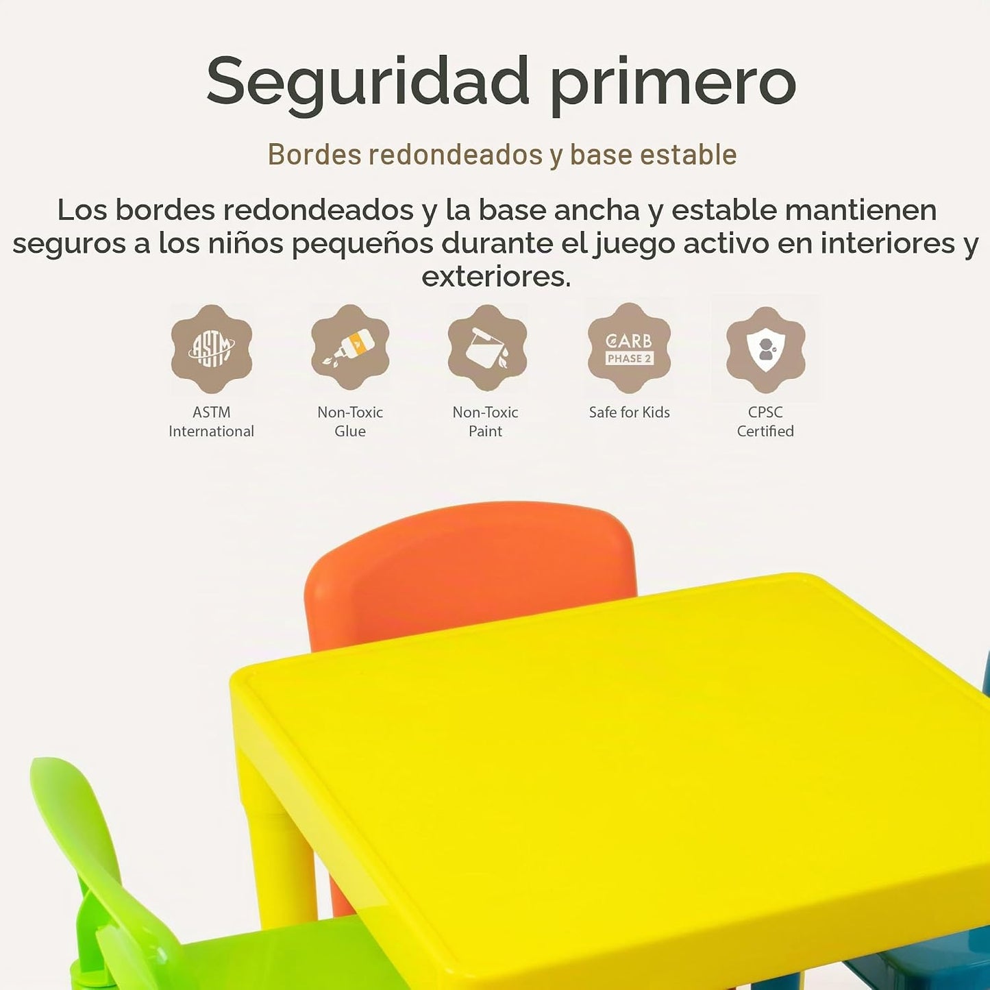 Humble Crew - Juego de mesa y silla para niños, interior y exterior...