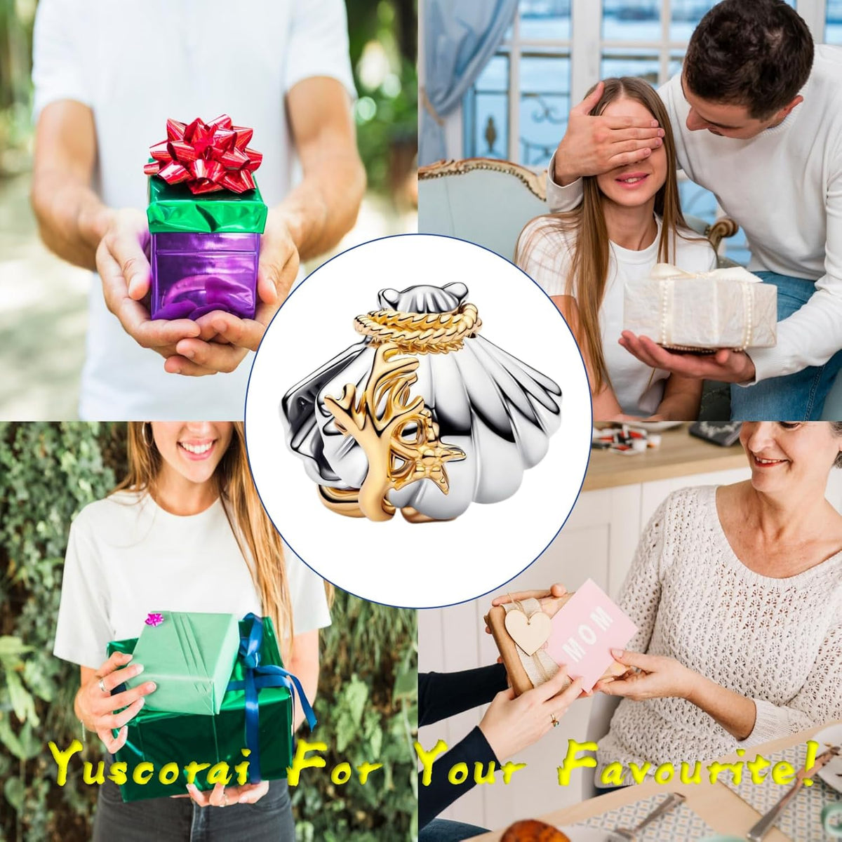 Yuscorai Bonitos dijes de moda para pulseras y collares, para cumpl...
