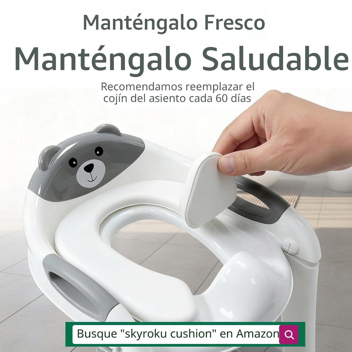 Inodoro de entrenamiento para ir al baño para niños pequeños, asien...
