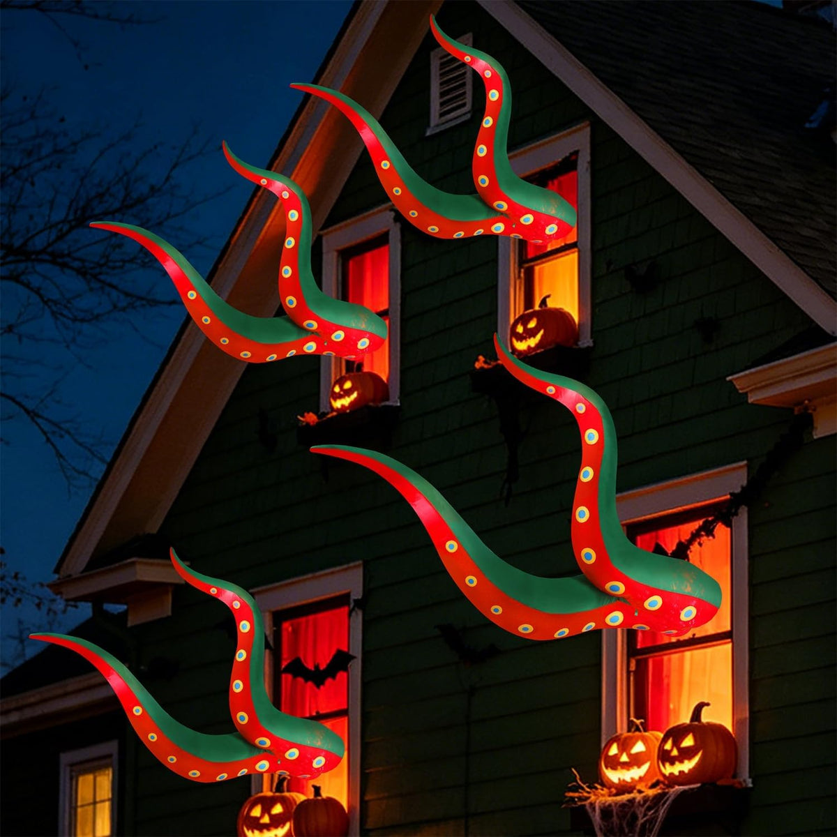 Juegoal Halloween inflables tentáculo de pulpo, decoración de Hallo...