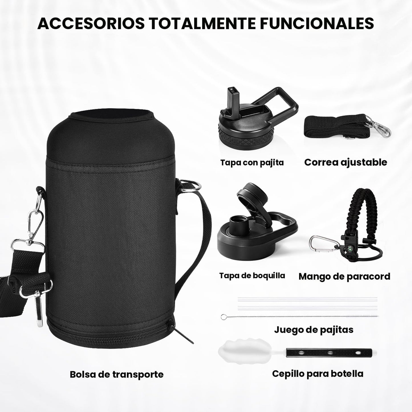RAYMYLO Botella de acero inoxidable|Aislamiento al vacío de triple...