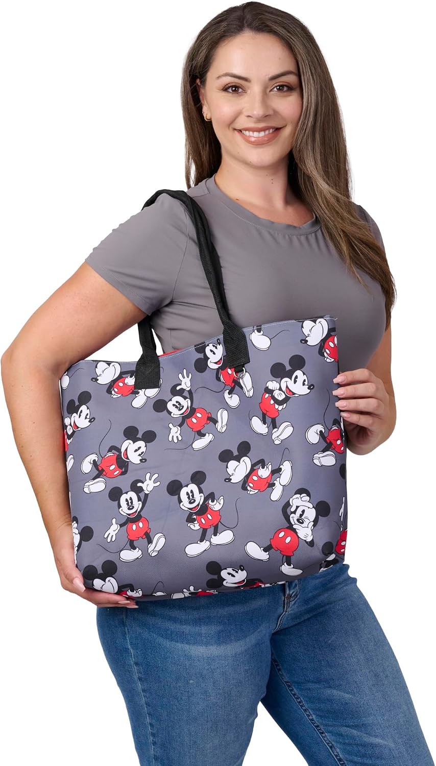 Disney Tote Mickey Mouse - Bolso de hombro para mujer con estampado...