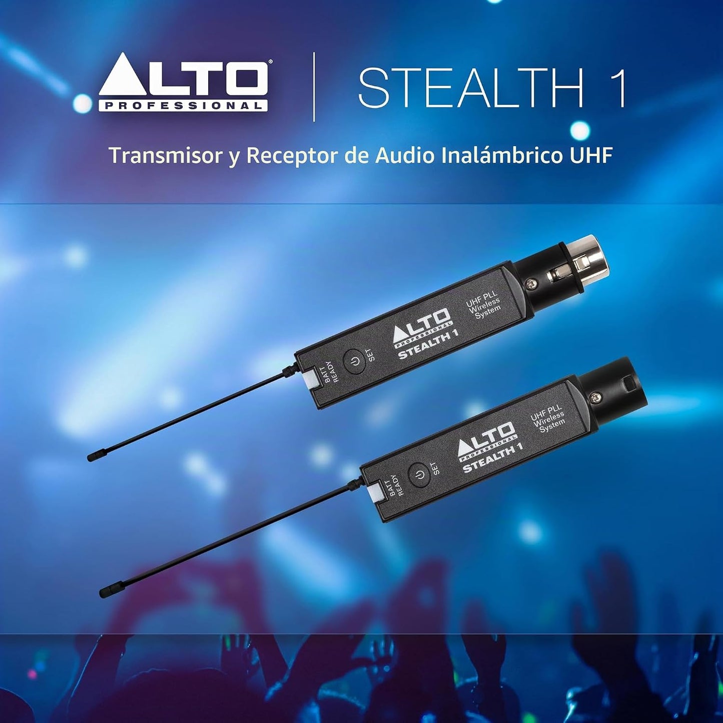 ALTO Sistema de audio inalámbrico Stealth 1 Mono UHF XLR | Juego de...