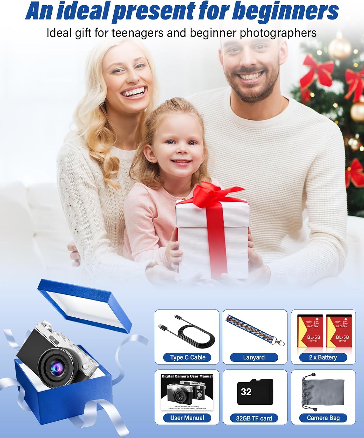 Nueva cámara digital 4K para fotografía y vlogging, cámaras de viaj...