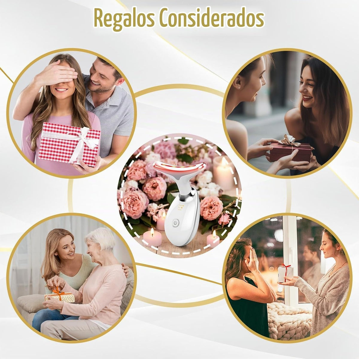 Dispositivo de Terapia de Luz Facial, Basado en Tecnología LED de T...
