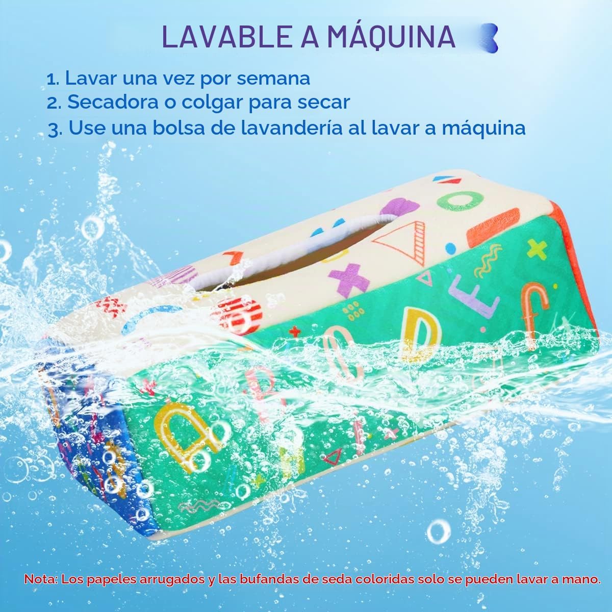 URMYWO Caja de pañuelos para bebé, juguetes Montessori para bebés d...
