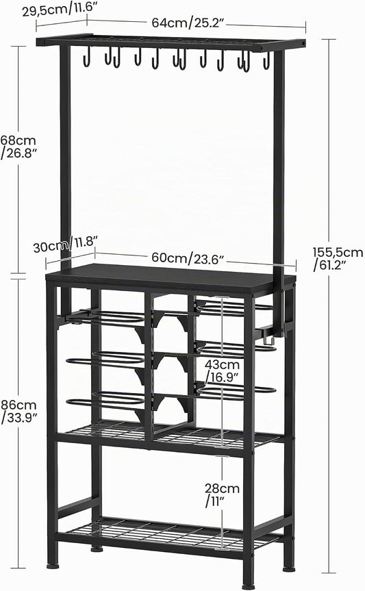 CHOEZON Estante organizador para ollas y sartenes, estante para pan...
