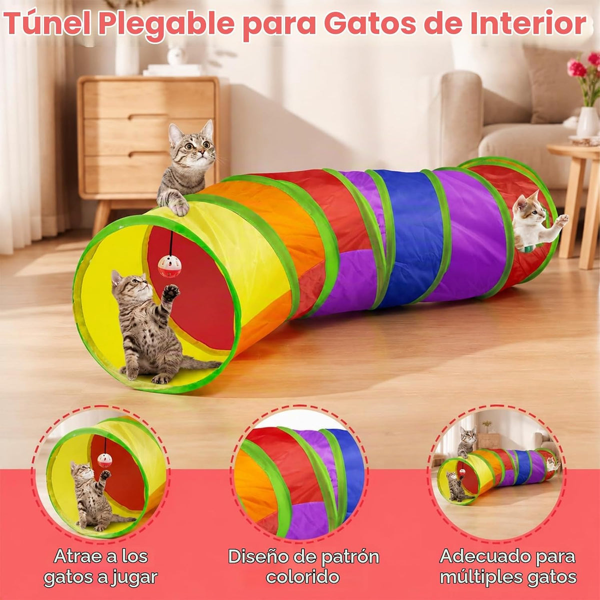 AILUKI Paquete variado de 33 juguetes para gatos de interior, juego...