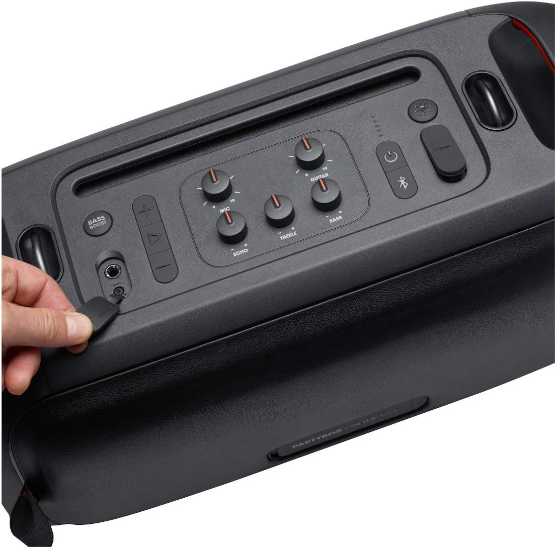 JBL PartyBox On-The-Go Potente altavoz portátil Bluetooth para fies...