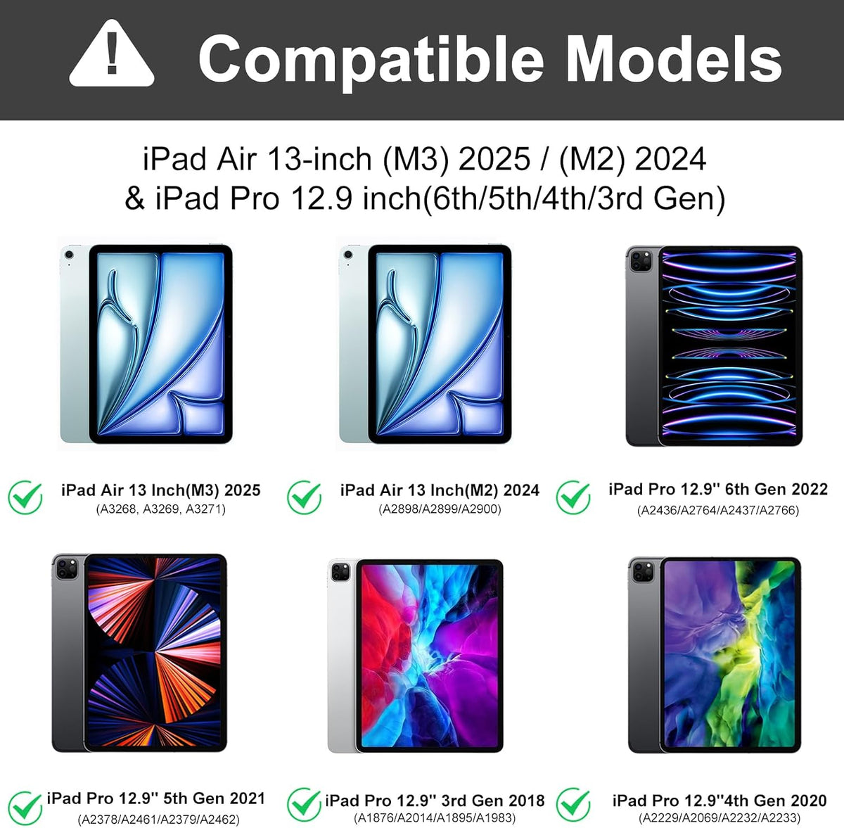 Funda con teclado táctil para iPad Air de 13 pulgadas (M3 2025 \/ M...