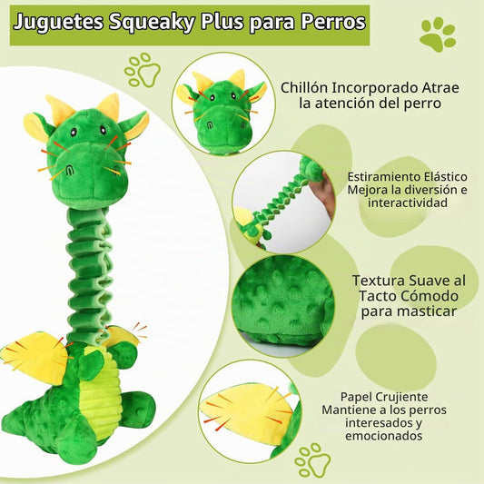 Eneston Juguetes Grandes Chirriantes para Perros, Juguetes de Tira...