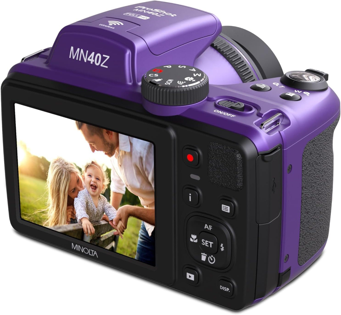 Minolta ProShot MN40Z - Cámara de 20 MP, zoom óptico 40X, video de...