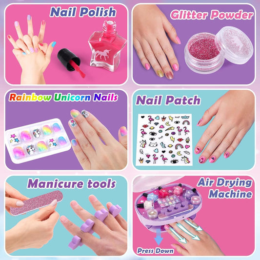 Golray Juego de Esmalte de Uñas para Niñas, Kit de Arte de Uñas Tod...