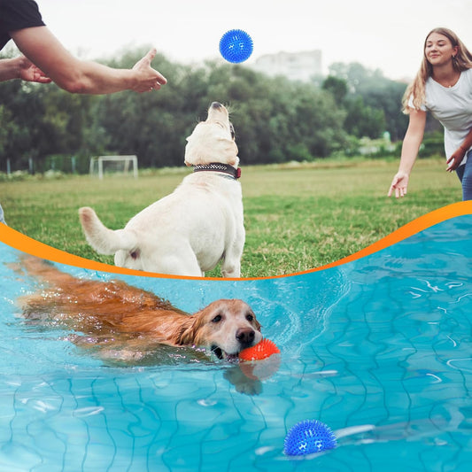 petizer Paquete de 6 pelotas de juguete para perros con sonido de 3...