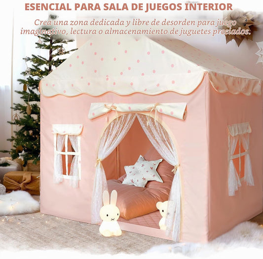 Tienda de campaña de juegos para niños con doble puerta castillo de...