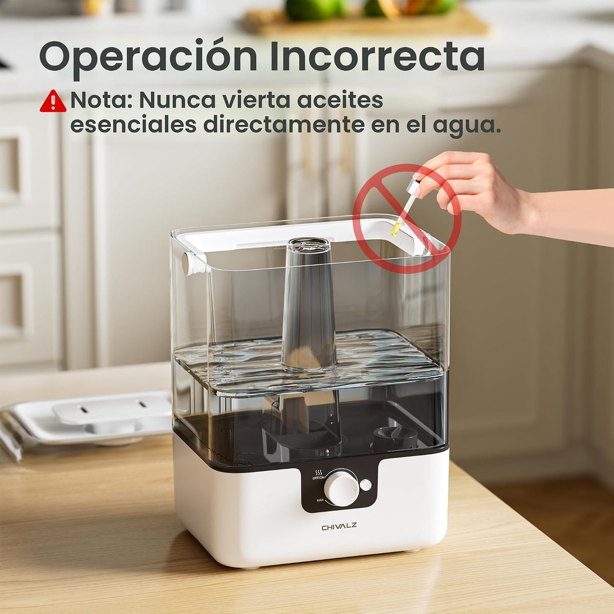 CHIVALZ Humidificadores para dormitorio habitación grande, humidifi...