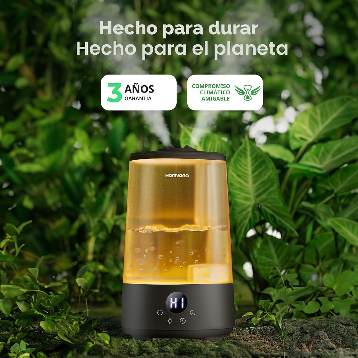 Homvana Humidificadores para dormitorio y hogar, 3.6 L de llenado s...