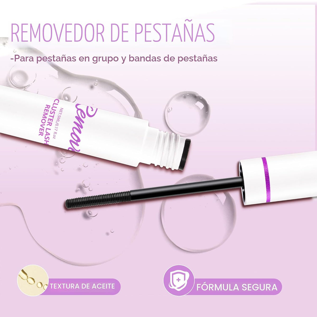 GAQQI Lash Bond and Seal + Remover, pegamento de racimo de pestañas...