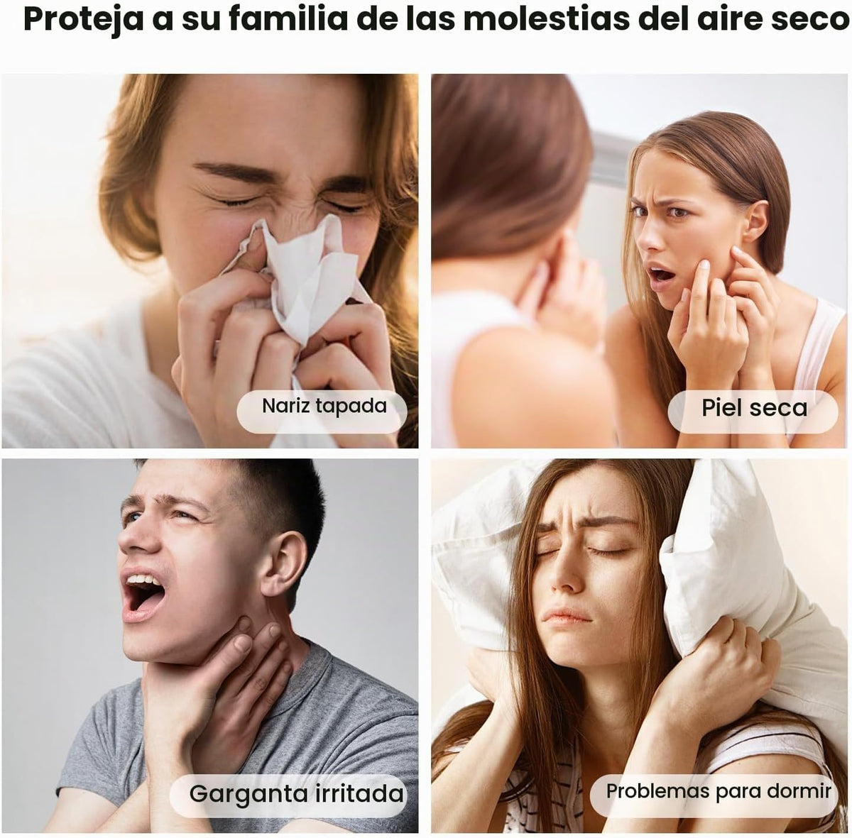 Humidificadores para dormitorio habitación grande -GloryAir 6L Humi...