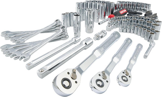 CRAFTSMAN Juego de herramientas mecánicas de 135 piezas, encastre d...