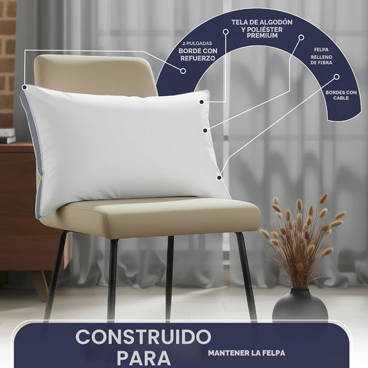 Utopia Bedding - Juego de 2 almohadas para dormir tamaño Queen (gri...