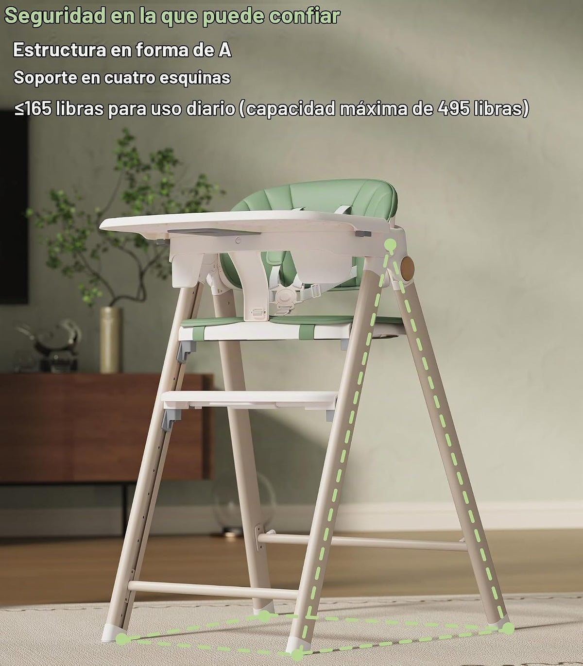 Trona convertible para bebé y torre plegable de pie para niños, ver...