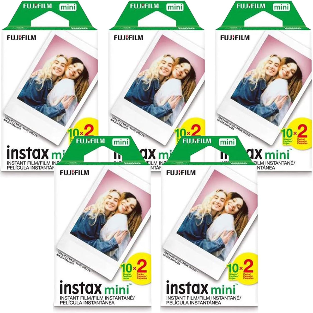 Fujifilm Instax Mini película instantánea, 10 hojas de 5 unidades ×...