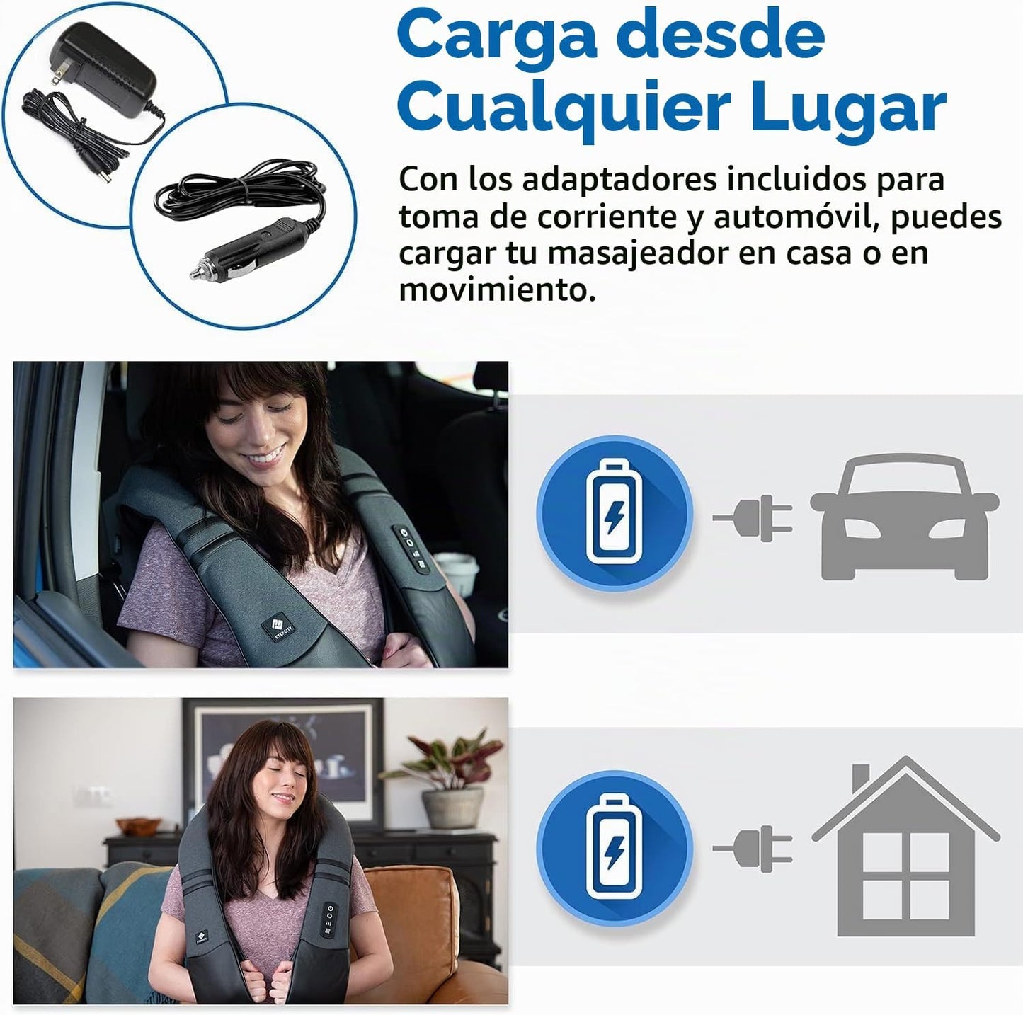 Etekcity Masajeador de cuello inalámbrico elegible por la FSA con c...