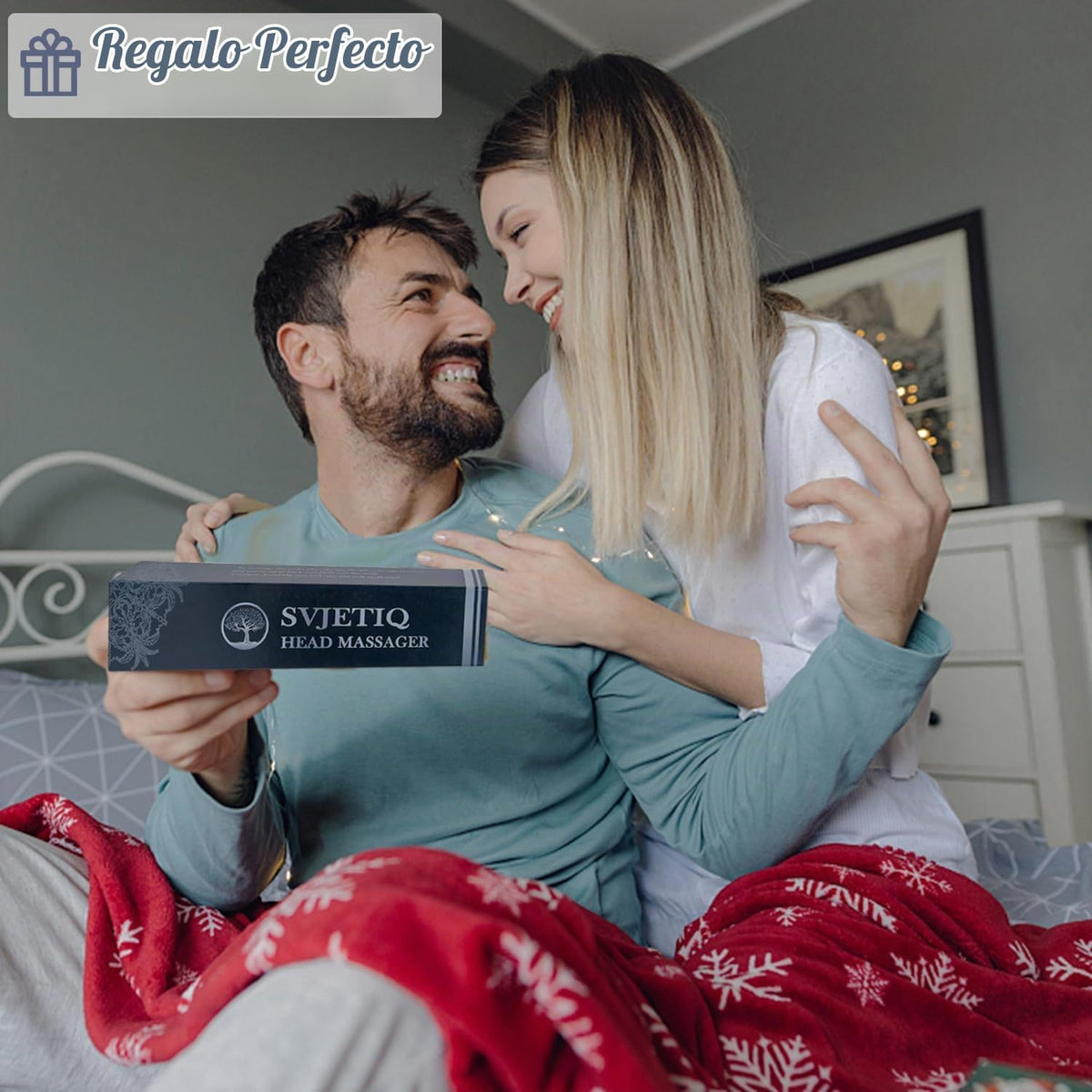 Svjetiq - Masajeador de cuero cabelludo extensible para hombres, mu...