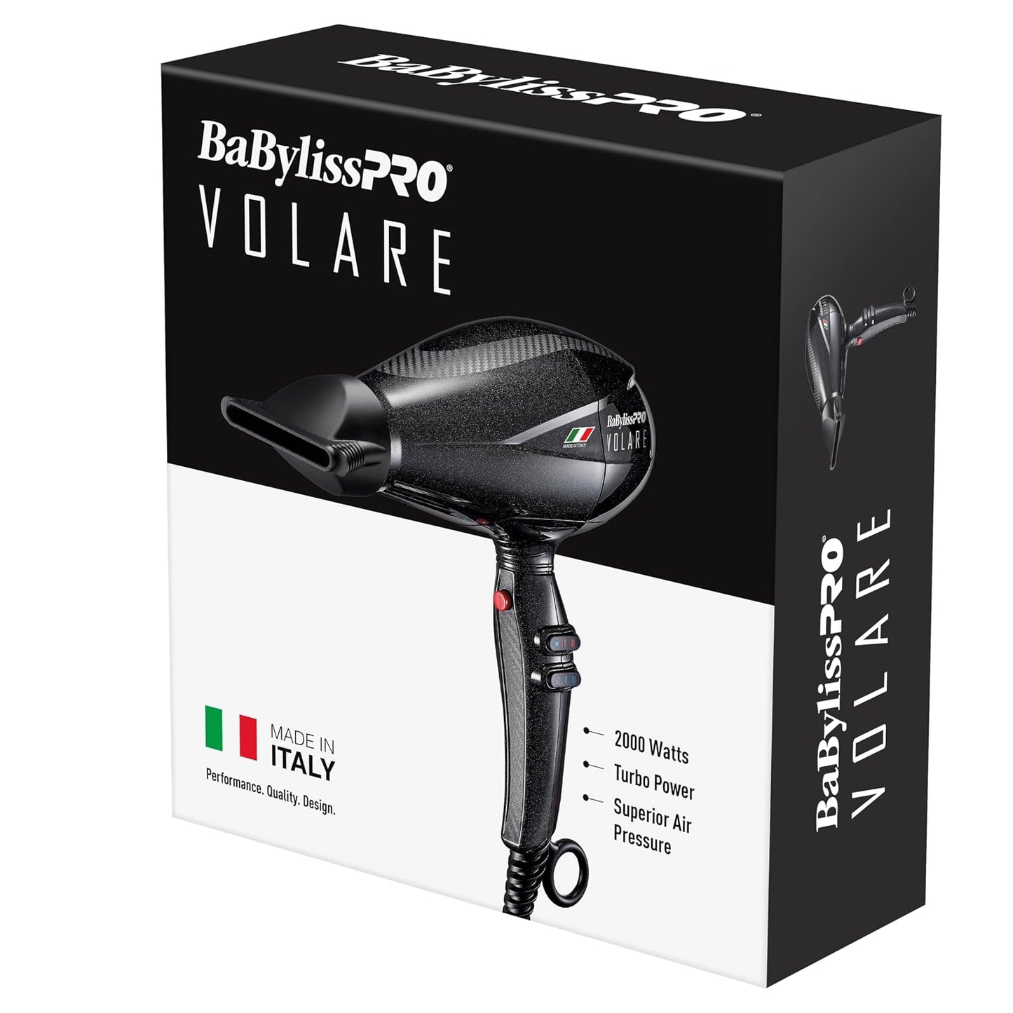 Secador de pelo italiano Volare BaBylissPRO Nano Titanium - Secador...